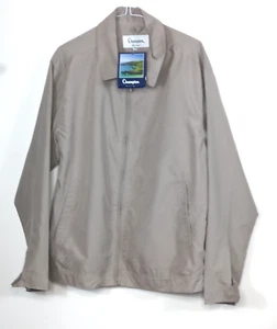 Champion Birkdale Medium NEW Beige Stone Neutral Lightweight Bomber Jacket Coat - Picture 1 of 7