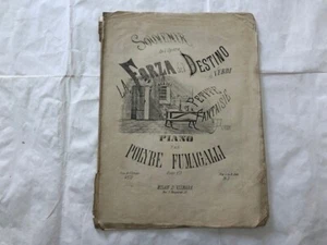 SPARTITO MUSICALE GIUSEPPE VERDI LA FORZA DEL DESTINO POLIBIO FUMAGALLI. - Bild 1 von 7