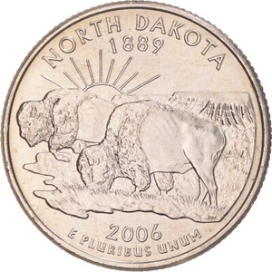 [#1045774] Coin, United States, North Dakota, Quarter, 2006, U.S. Mint, Philadel - Picture 1 of 2