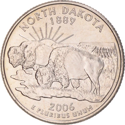 [#1045774] Coin, United States, North Dakota, Quarter, 2006, U.S. Mint, Philadel - Image 1 of 2