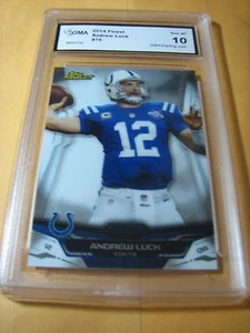 ANDREW LUCK COLTS 2014 TOPPS FINEST # 75 GRADED 10 - Picture 1 of 1