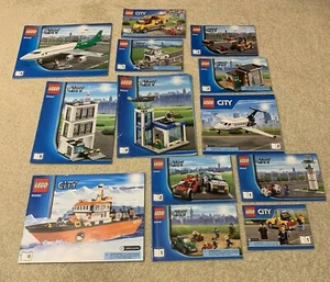 LEGO City Theme Mixed Lot of 13 Building Set Instruction Manual Books Police Air - Picture 1 of 12