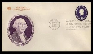U534 3c WASHINGTON ENVELOPE FIRST DAY COVER - FULTON - Picture 1 of 2