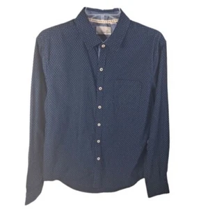 Craft+Flow Boys Blue Button Long Sleeve Collared Shirt Size S 100% Cotton - Picture 1 of 9