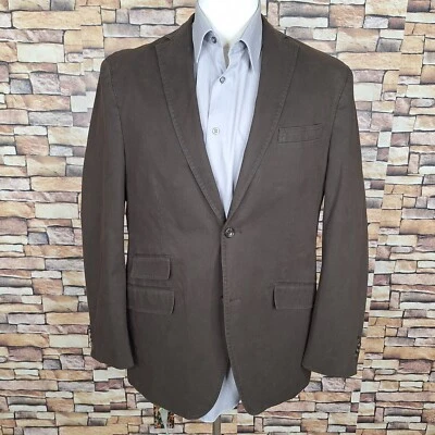 Chaqueta Abrigo Deportivo Pronto Uomo Para Hombre M 40R Marrón Lona Algodón SV Foto 1 de 4