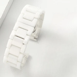 High Quality Ceramics Watch Band Strap Mens Waterproof Bracelet 14/16/18/20/22mm - Picture 1 of 9