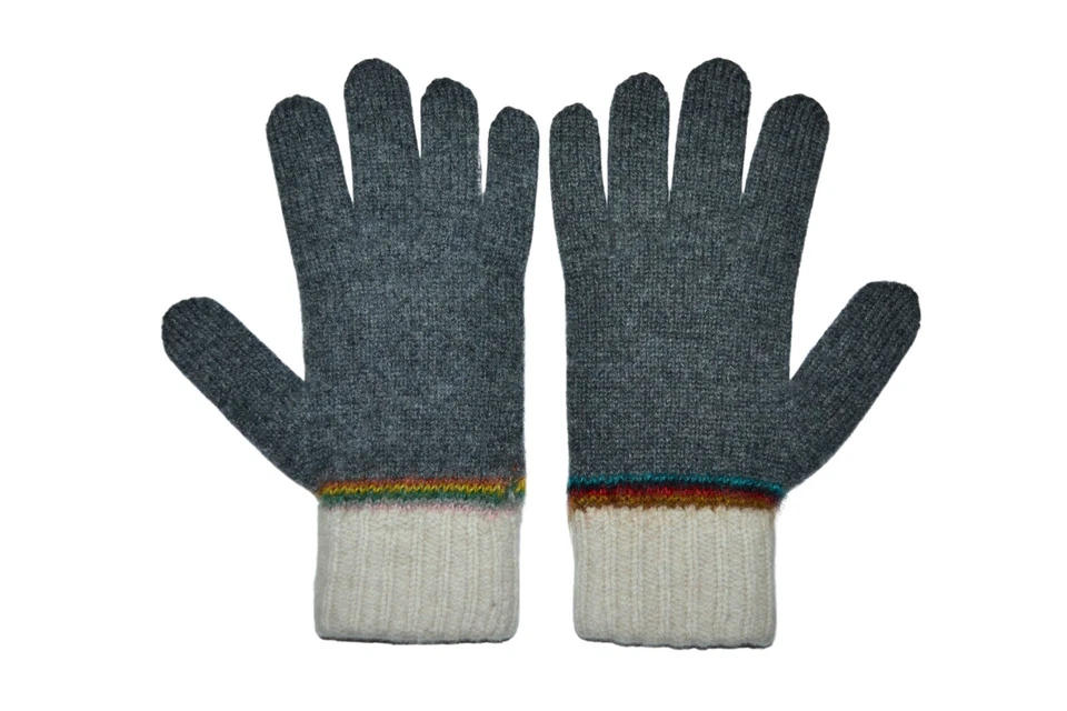 Guantes Paul Smith Mainline Signature Intarsia Grey para Hombres Marca Nueva Foto 1 de 4