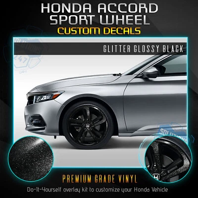 Kit de vinilo de eliminación de cromo para rueda deportiva Honda Accord 2018-2020 - mate brillante Foto 1 de 4