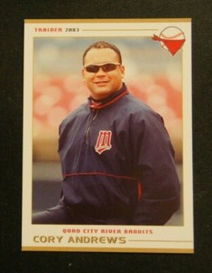 2003 Grandstand, Quad City River Bandits, Trainer - CORY ANDREWS