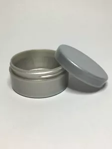 Empty 100ml Silver PET Plastic Jars Quality Silver Jar & Lid *ANY AMOUNT* - Picture 1 of 2