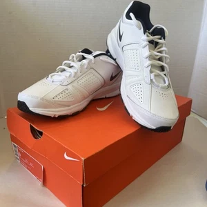 NIKE T-LITE XI Mens 9 M Leather White Casual Trainer Sneakers Lightweight Nice! - Picture 1 of 10