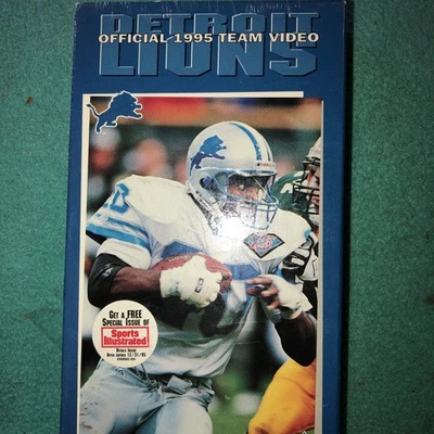 NUEVO Video Sellado Oficial 1995 Equipo Video Detroit Lions Barry Sanders (0) Foto 1 de 4