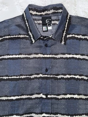 Blusa Camisa Top Roberto Just Cavalli Piel de Serpiente Patrón Pitón Abotonada Talla 50 Foto 1 de 4