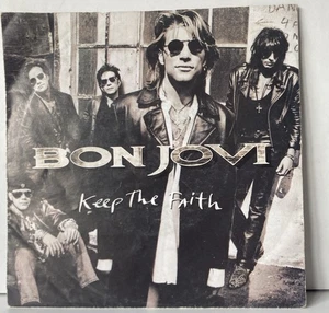 Bon Jovi Keep The Faith 1992 UK 7" Vinyl single Classic Rock - Picture 1 of 5