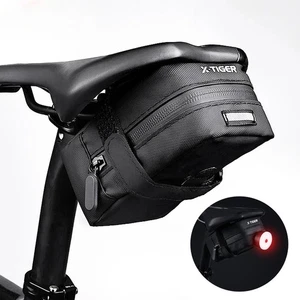 Bicycle Saddle Bag 0.7L Mini Portable Tail Bag MTB Mountain Road Bike Tool - Picture 1 of 23