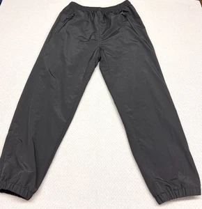 Vtg Early Winters Pants Womens XL Black Nylon Insulated Joggers Outdoor Hiking - Picture 1 of 10