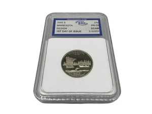 Minnesota 2005 S State Quarter  IGS Graded 1st Day Issue PR-70 Perfect Rating - Picture 1 of 10
