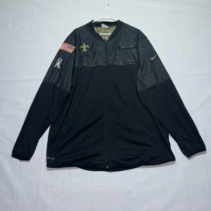 Nike NFL Saints Salute to Service Jacke 3XL Dri-Fit Military Camo Zip schwarz - Bild 1 von 9