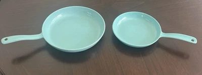 Prizer-Ware Vintage Teal Skillets 8 1/2 In & 10 1/2 In ( CS4 & CS-858) - Image 1 of 4