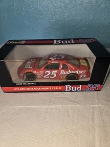 1995 REVELL BUD 25 BUDWEISER #25 KEN SCHRADER 1:24 DIECAST CAR MONTE CARLO - Picture 1 of 4