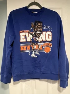 New S Mitchell & Ness Patrick Ewing New York Knicks NY Sweatshirt Sweater - Picture 1 of 7