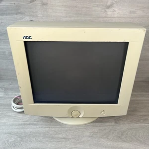 AOC F1770 17" CRT Farbmonitor für Vintage PC 1280 x 1024 getestet funktioniert - Bild 1 von 12