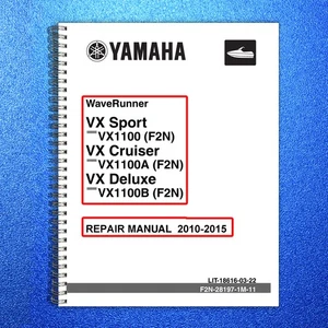 YAMAHA VX SPORT VX1100 FN2 CRUISER VX1100A VX DELUXE VX1100B REPAIR MANUAL 2010- - Picture 1 of 13