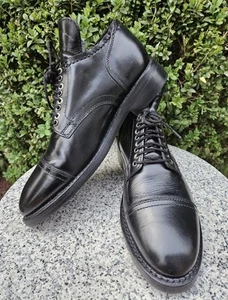 Thursday Black Leather Wide Hand-Made Dress Shoes Size :11W - Picture 1 of 15