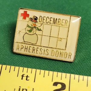 American Red Cross Apheresis Donor December Pin - Picture 1 of 3