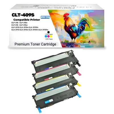 CLT-K409S CLT-C409S CLT-M409S CLT-Y409S For Samsung 409S CLP310 CLP315 CLX3170 - Image 1 of 4