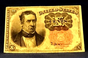 SERIE VON 1874 - FÜNFTE AUSGABE 10 CENT, BÜRGERKRIEG - BRUCHWÄHRUNG. KOSTENLOSER VERSAND - Bild 1 von 3