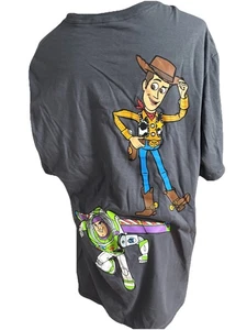 Disney’s Herren T-Shirt Toy Story Kurzarm Grau - Größe M Grafik Woodie - Bild 1 von 6