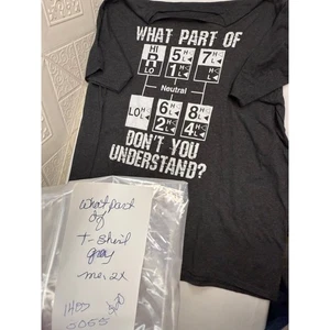 T-Shirt Herren 2xl grau Worauf gehört --- Verstehst du nicht? kurzarm - Bild 1 von 8