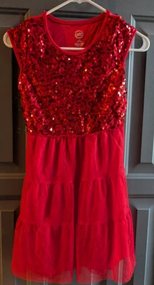 Christmas Holiday Occasion Dress with Sequence Size 1012 - Image 1 of 3