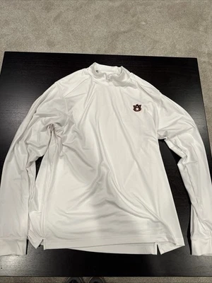 Auburn Tigers Under Armour Team Issued Cold Gear Compression XL White Base Layer - Image 1 of 4