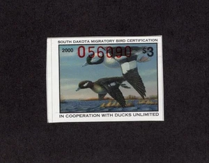 SD18 South Dakota State Duck Stamp. MNH. OG. 2000 Single. - Picture 1 of 1