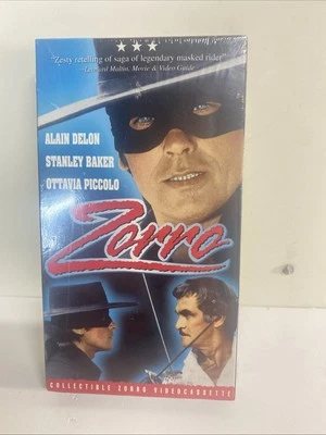 Original ZORRO VHS Movie 1974 Alain Delon Stanley Baker Ottavia Piccolo Sealed Foto 1 de 4