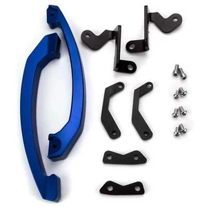 CNC Alu Sozius Haltegriff passend für Yamaha MT07 blau - Bild 1 von 1