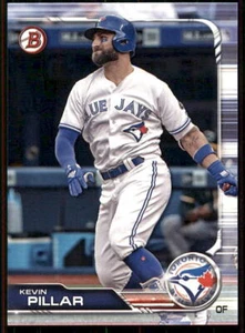 2019 BOWMAN BASE #95 KEVIN PILLAR BLUE JAYS - Picture 1 of 2