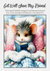 NEW Get Well Soon My Friend A5 Card Hug Get Well Love Friend - Picture 1 of 5