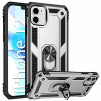 Apple iPhone 12 Shockproof Case w. Built in Kickstand & Magnet for Car Mounts