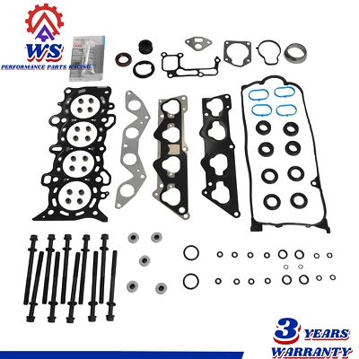 Head Gasket Set Bolts For 01-05 Hoda Civic DX LX VP 1.7 SOHC  D17A1 GX CNG D17A7 - Изображение 1 из 4