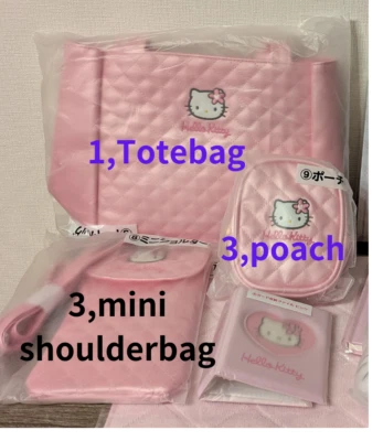 Bolso de Mano Hello Kitty Ganador Lotería Patrón Acolchado Gatito Patrón Retro Seleccionar Foto 1 de 4