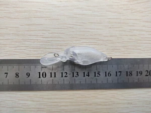 10pcs Unpainted Blank Lure Body Crankbait 62mm 3.5g Fishing Lure SO56 - Picture 1 of 4