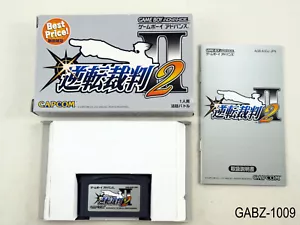 Completo Gyakuten Saiban 2 Mejor Pheonix Wright Importación Japonesa GBA JP Vendedor de EE. UU. - Imagen 1 de 11