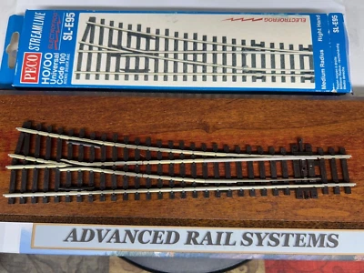 #6 RIGHT HAND TURNOUT - CODE 100 -NS Rail HO SCALE - " ELECTROFROG " - NEW OOP - Image 1 of 4