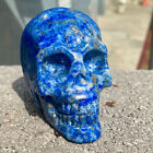 426G+Natural+Lapis+lazuli+skull+quartz+crystal+carved+skull+gem+reiki+healing