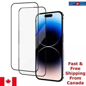 iPhone 9D Colle Intégrale Verre Trempé Protecteur d'écran pour 16, 15, 14 Ultra Mince - Photo 1 sur 8