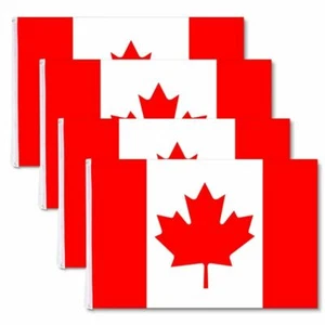 4 PCS 3'x5' Ft National Canada Canadian Maple Leaf Flag Polyester - Picture 1 of 7