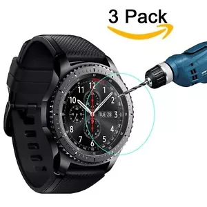 3 Stück Klar 9H Hartglas Displayschutzfolie für Samsung Gear S3 Frontier - Bild 1 von 6
